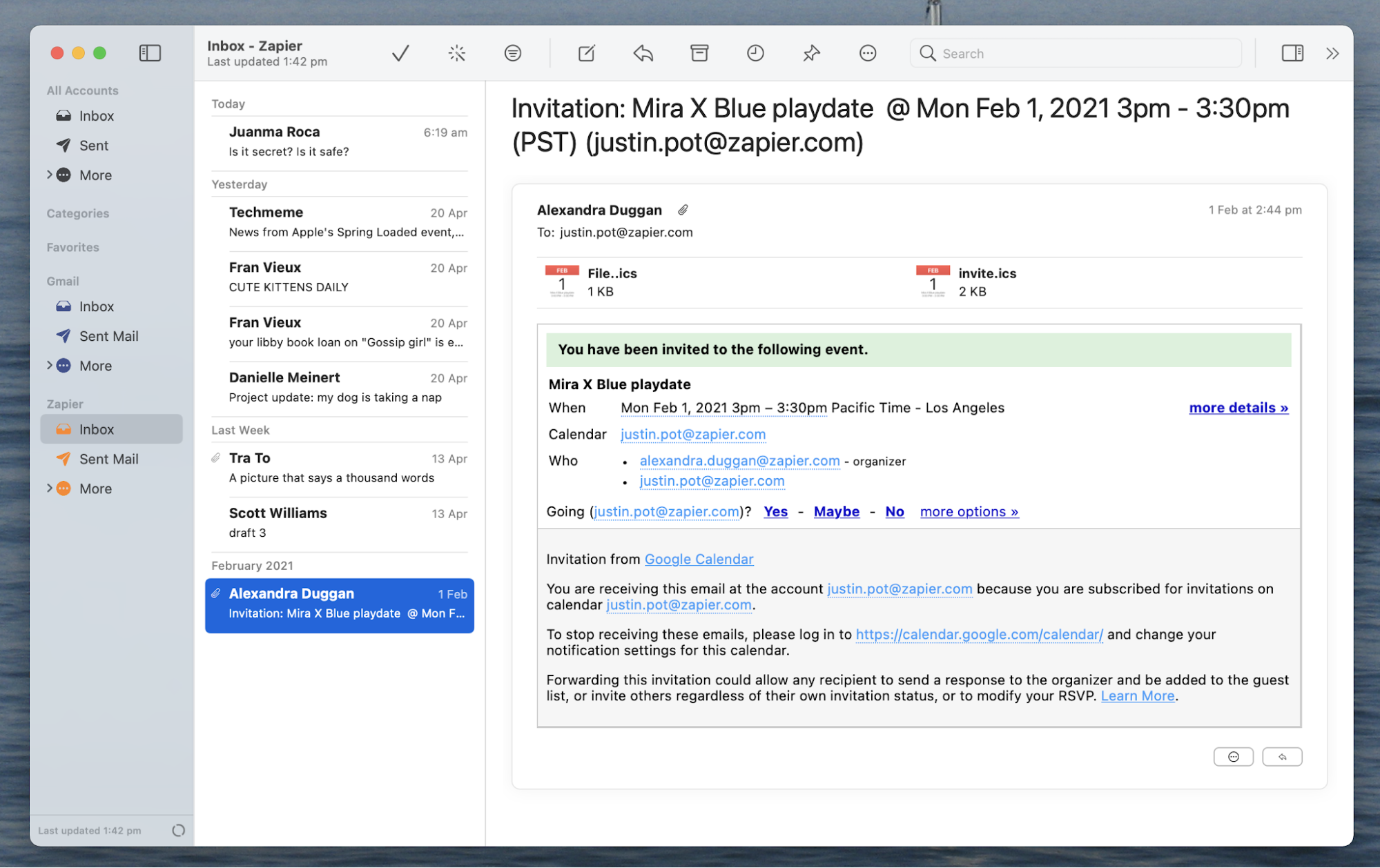 text based email client for mac